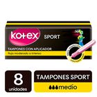 Kotex Tamp&oacute;n Con Aplicador Medio - Caja 8 UN, , large image number null