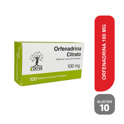 Orfenadrina Citrato 100MG - Blister 10 tabletas