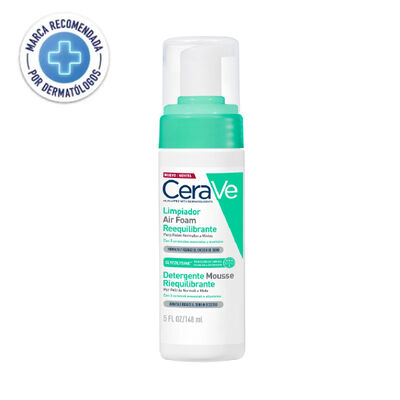 Cerav&eacute; Limpiador Facial Reequilibrante Air Foam - Frasco 148ml