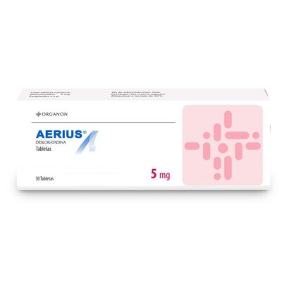 Aerius 5 Mg Tabletas - Caja 30 UN