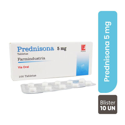 Prednisona 5 Mg - Blister 10 UN
