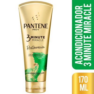 Acondicionador Pantene 3Minute Miracle Restauraci&oacute;n - Frasco 170 ML
