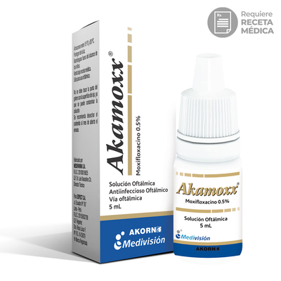 Akamoxx 0.5% Soluci&oacute;n Oft&aacute;lmica - Frasco 5 ML