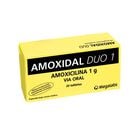 Amoxidal Duo 1g Tableta - Caja 20 UN, , large image number null