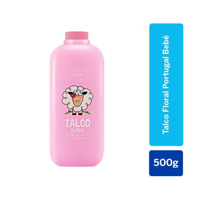 Portugal Beb&eacute; Talco Floral - Frasco 500 Gr