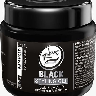 Rolda Gel Fijador Black  - Frasco 120 G