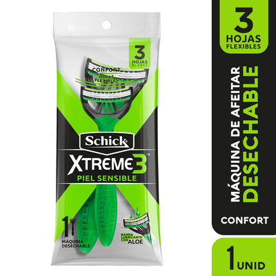 Schick Xtreme 3 Maquina Piel Sensible - Unidad 1 UN