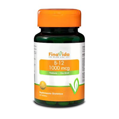 Suplemento Diet&eacute;tico B-12 1000mcg FinaVida Tabletas - Frasco 60 Un