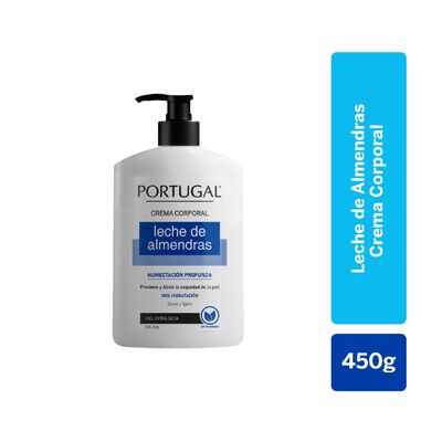 Portugal Crema Corporal Leche de Almendras - Frasco 450 G