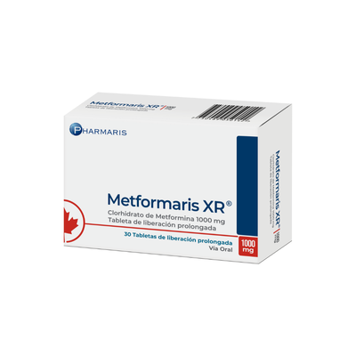 Metformaris XR 1000 MG Tabletas de liberaci&oacute;n prolongada - Caja 30 UN