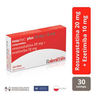 Rosuvitae Plus 20+10MG - Caja 30 comprimidos