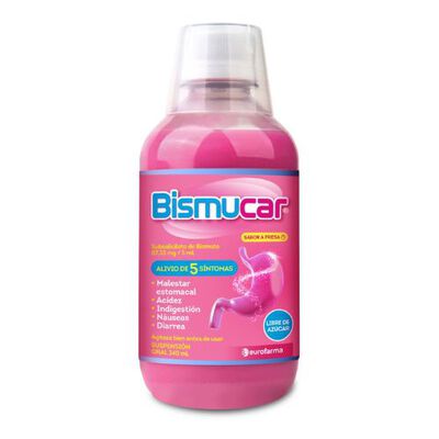 Bismucar Suspensi&oacute;n Oral - Frasco 340 ML