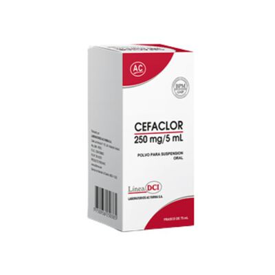 Cefaclor 250 Mg Suspensi&oacute;n Oral - Frasco 75 Ml
