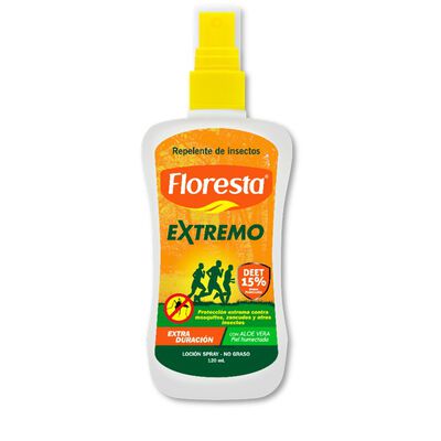 Repelente Floresta Extremo Loci&oacute;n 15% Deet - Frasco 120 ML