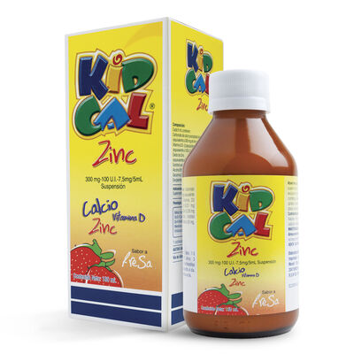 Kid Cal 300Mg-100 U.I-7.5Mg/5Ml Suspensi&oacute;n Oral - Frasco 180 ML