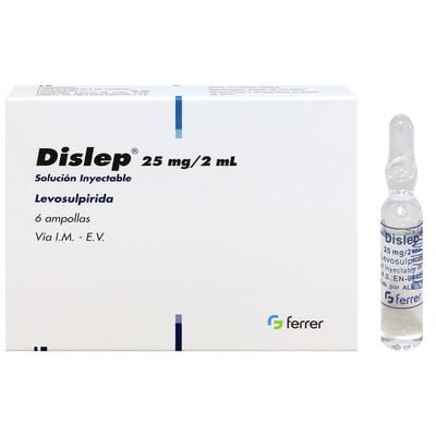 Dislep 25 Mg/ 2 ML Soluci&oacute;n Inyectable - Caja 1 Ampolla