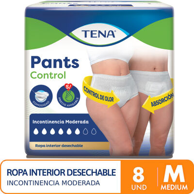 Tena Pants Control talla M - Bolsa 8 UN