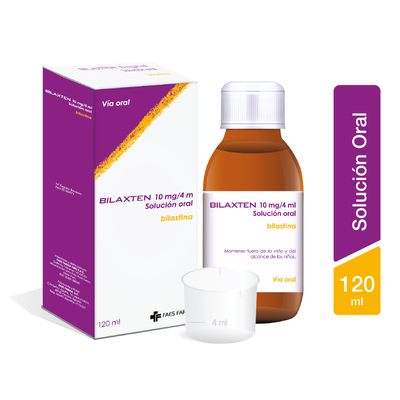 Bilaxten 10mg/4ml soluci&oacute;n oral - Frasco 120 Ml