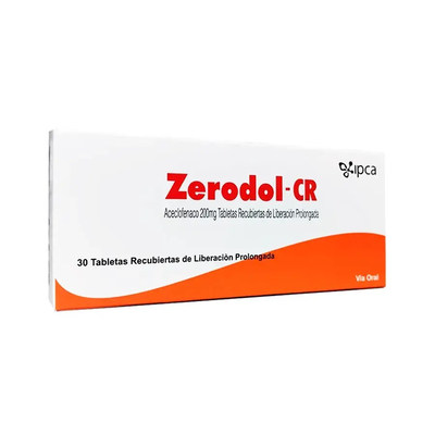 Zerodol CR 200 Mg Tableta de Liberaci&oacute;n Controlada - Caja 30 UN