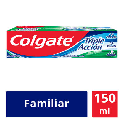 Crema Dental Colgate Triple Acci&oacute;n - Tubo 150 ML