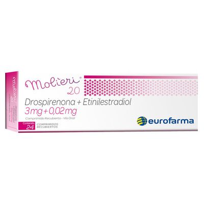 Molieri 20 20 Mg - Caja 24 Comprimidos