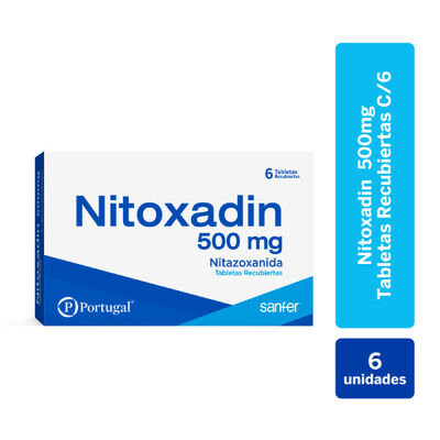 Nitoxadin 500 Mg Tabletas Recubiertas - Caja 6 UN