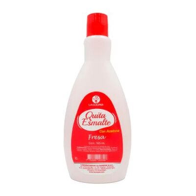 Quita Esmalte Fresa La Cooper - Frasco 165 ML