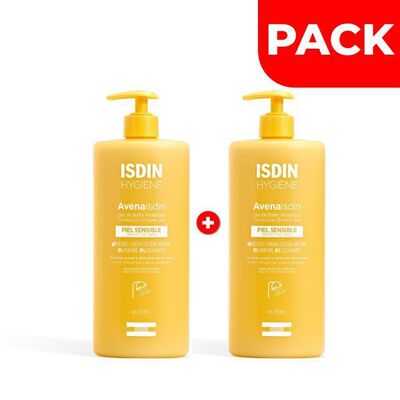 D&uacute;o Pack Gel de Ba&ntilde;o Protector Isdin Avena Piel Sensible - Frasco 750 Ml