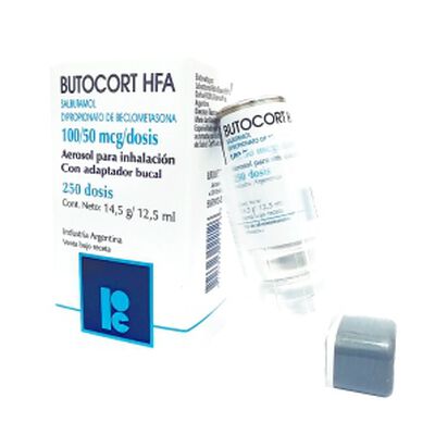 Butocort HFA 100/50 mcg Aerosol para inhalaci&oacute;n - Frasco 250 Dss