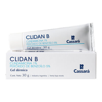 Clidan B 1% / 5% Gel D&eacute;rmico - Tubo 30 G