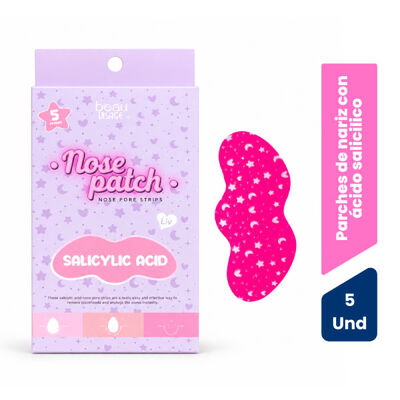 Parche para nariz con &Aacute;cido Salic&iacute;lico Beau Visage - Caja 5 UN