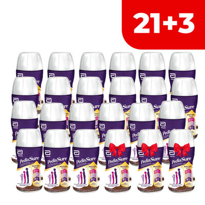 Pack 24 Pediasure L&iacute;quido Sabor Chocolate - Frasco 220 ML
