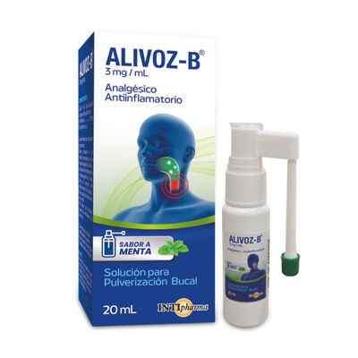 Alivoz-B Spray 3 Mg Soluci&oacute;n para Pulverizaci&oacute;n Bucal - Frasco  20ML