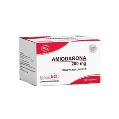 Amiodarona 200 Mg - Bl&iacute;ster 10 UN