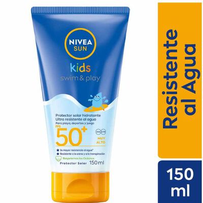 Protector Solar Nivea Sun Kids Swim & Play - Frasco 150Ml