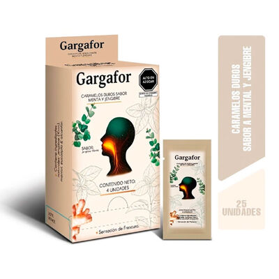 Gargafor Menta y Jengibre - Caja 25 sobres
