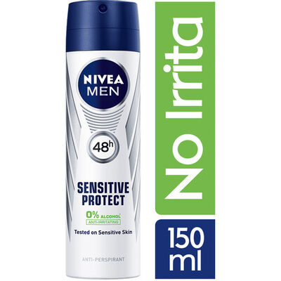 Nivea Deo Hombre Spray Sensitive Protect - Frasco 150Ml