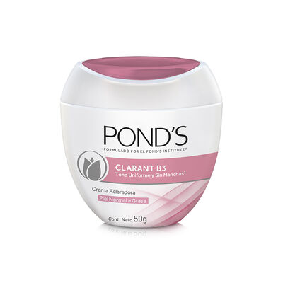 Crema Facial Ponds Aclarado B3 Piel Normal A Grasa - Frasco 50 G