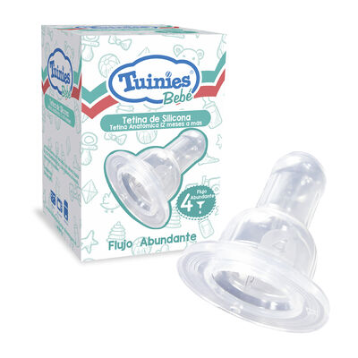 Tetina Tuinies # 4 Silicona - Unidad 1 UN