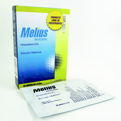 Melius 0.2% en Ocuvial Soluci&oacute;n Oft&aacute;lmica - Caja 30 UN