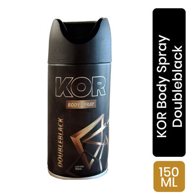 Desodorante Kor Body Spray Doubleblack - Frasco 150 ML