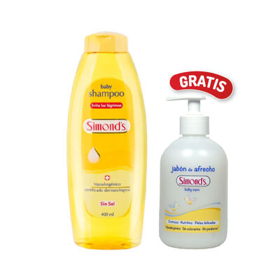Shampoo Simonds Baby Evita L&aacute;grimas Hipoalerg&eacute;nico - Frasco 400 ML
