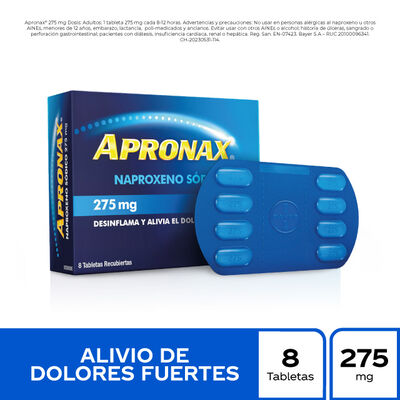 Apronax 275 Mg - Caja 8 UN