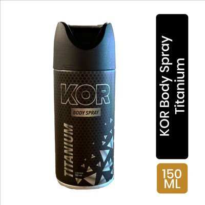 Desodorante Kor Body Spray Titanium - Frasco 150 ML