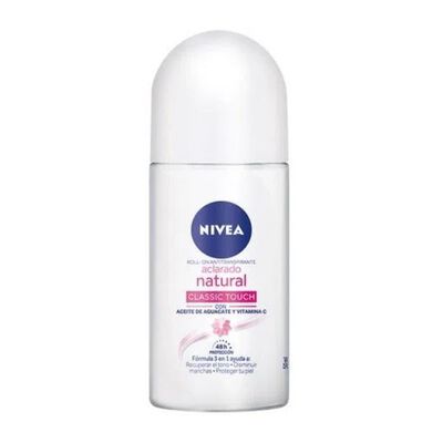 Nivea Deo Mujer Roll Aclarado Classic Touch - Frasco  43GR