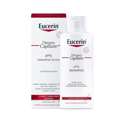 Eucerin Shampoo DermoCapillaire Suave Ph5 - Frasco 250 ML