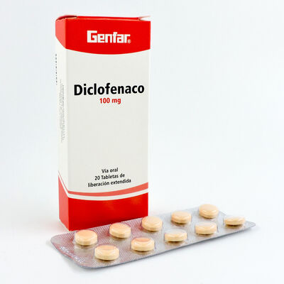 Diclofenaco Retard 100Mg Tabletas de Liberaci&oacute;n Extendida - Caja 20 UN