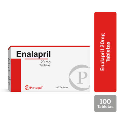 Enalapril 20 Mg Tableta - Caja 100 UN