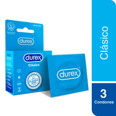 Preservativo Durex Cl&aacute;sico - Caja 3UN