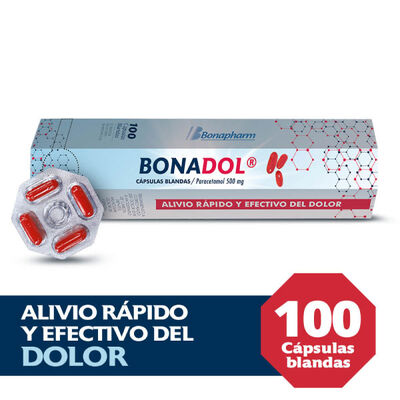 Bonadol Capsulas Blandas 500 G - Caja 100 UN